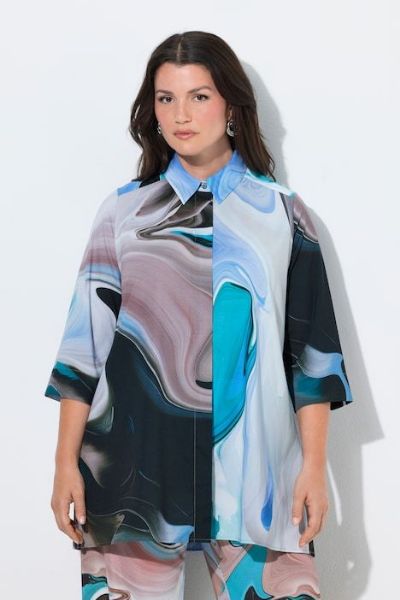 Slika Bluza rukavi 3/4 s kragnom