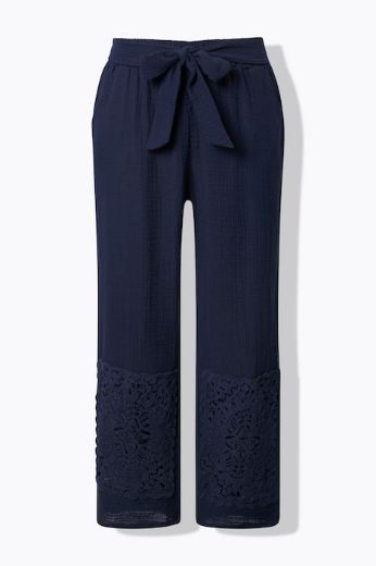 Moda za polnejše Hlače muselin pamučne plus velikost, xxl, Ulla Popken in Johann Popken (JP1880)