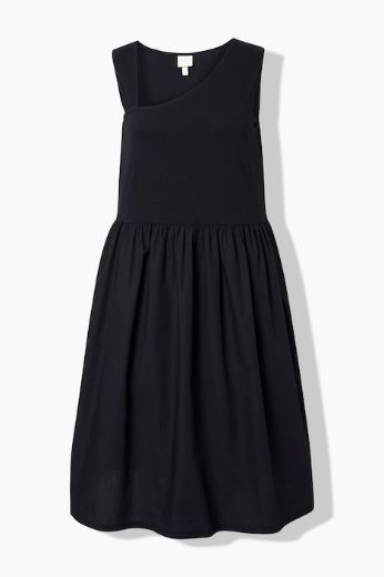 Moda za polnejše Haljina midi bez rukava A kroja pamučna plus velikost, xxl, Ulla Popken in Johann Popken (JP1880)