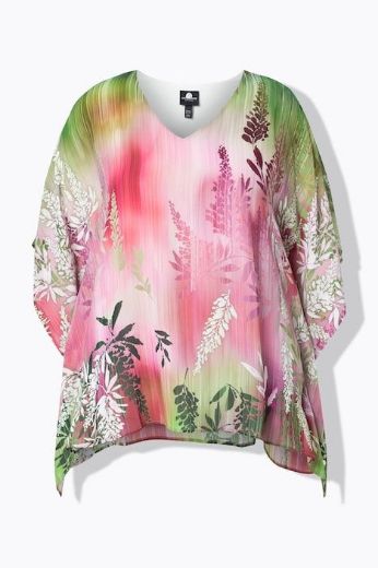 Moda za polnejše Bluza kratkih rukava šireg kroja plus velikost, xxl, Ulla Popken in Johann Popken (JP1880)