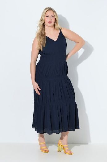 Moda za polnejše Haljina maxi bez rukava V izrez plus velikost, xxl, Ulla Popken in Johann Popken (JP1880)