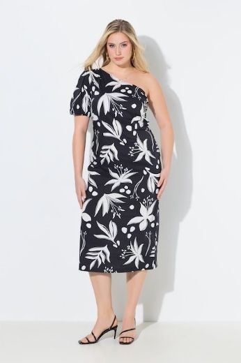 Moda za polnejše Haljina maxi kratkih rukava plus velikost, xxl, Ulla Popken in Johann Popken (JP1880)