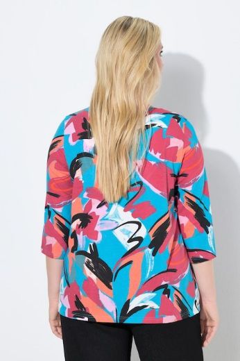 Moda za polnejše Majica kratkih rukava s izrezom plus velikost, xxl, Ulla Popken in Johann Popken (JP1880)