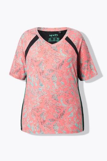 Moda za polnejše Majica kratkih rukava V izreza plus velikost, xxl, Ulla Popken in Johann Popken (JP1880)