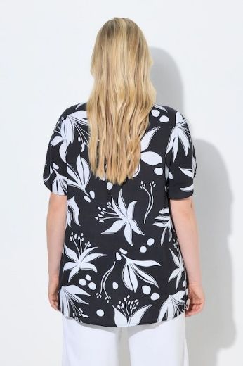 Moda za polnejše Bluza kratkih rukava V izreza plus velikost, xxl, Ulla Popken in Johann Popken (JP1880)