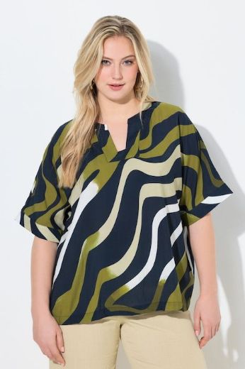 Moda za polnejše Bluza kratkih rukava šireg kroja plus velikost, xxl, Ulla Popken in Johann Popken (JP1880)