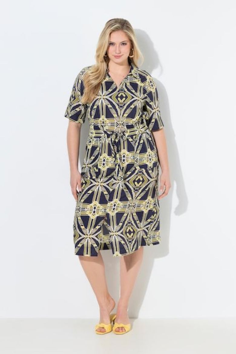 Moda za polnejše Haljina midi A kroja plus velikost, xxl, Ulla Popken in Johann Popken (JP1880)