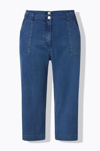 Moda za polnejše Hlače 3/4 traper izgled plus velikost, xxl, Ulla Popken in Johann Popken (JP1880)