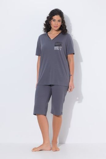 Moda za polnejše Pidžama kratkih rukava i dugih nogavica plus velikost, xxl, Ulla Popken in Johann Popken (JP1880)