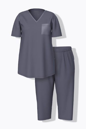 Moda za polnejše Pidžama kratkih rukava i dugih nogavica plus velikost, xxl, Ulla Popken in Johann Popken (JP1880)