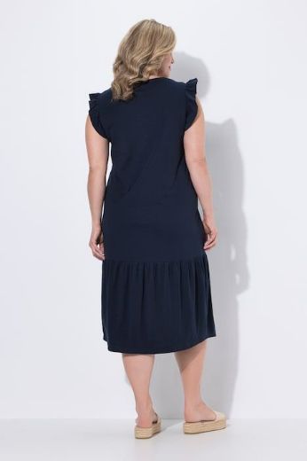 Moda za polnejše Haljina midi 3/4 rukava V izreza plus velikost, xxl, Ulla Popken in Johann Popken (JP1880)