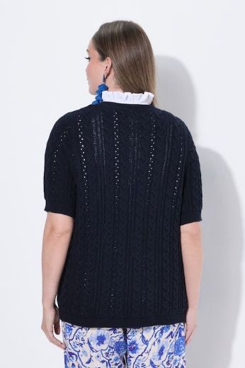 Moda za polnejše Pulover kratkih rukava plus velikost, xxl, Ulla Popken in Johann Popken (JP1880)