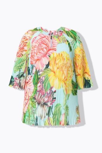 Moda za polnejše Bluza 3/4 rukava A kroja plus velikost, xxl, Ulla Popken in Johann Popken (JP1880)
