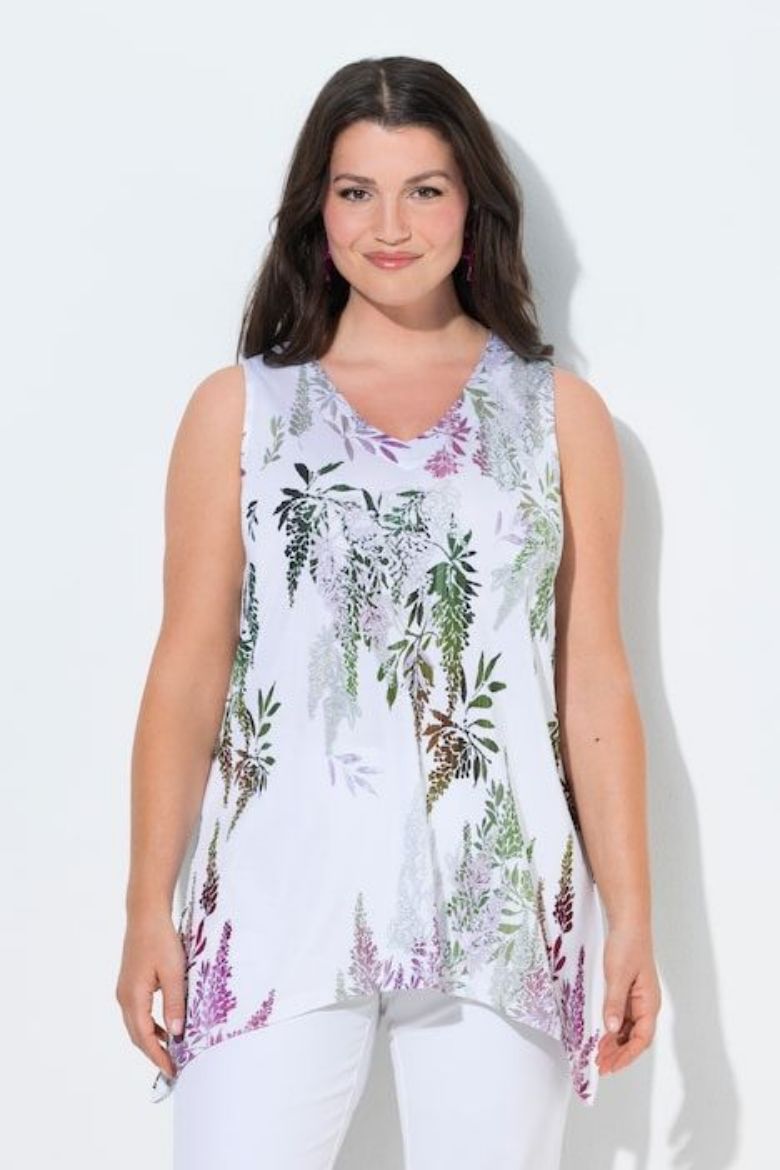 Moda za polnejše Majica bez rukava A kroja plus velikost, xxl, Ulla Popken in Johann Popken (JP1880)