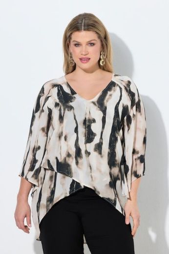 Moda za polnejše Bluza 3/4  rukava plus velikost, xxl, Ulla Popken in Johann Popken (JP1880)