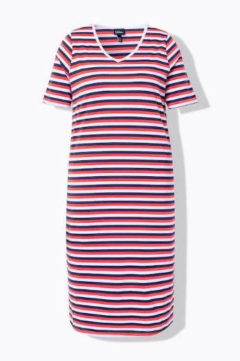 Moda za polnejše Haljina midi kratkih rukava A kroja plus velikost, xxl, Ulla Popken in Johann Popken (JP1880)