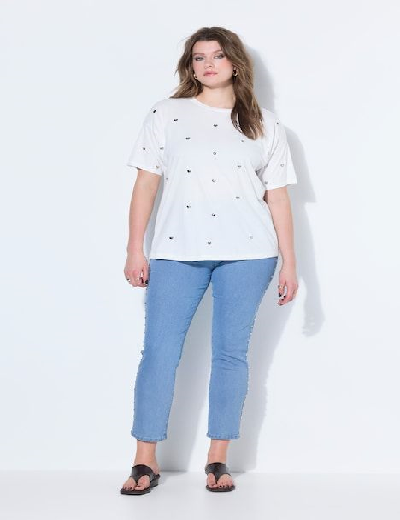 T-shirt SU za polnejše ženske in moške, plus velikost T-shirt SU xxl Ulla Popken in Johann Popken (JP1880)