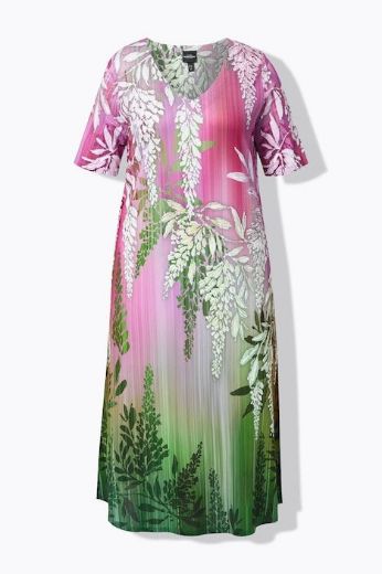 Moda za polnejše Haljina elegantna kratkih rukava A kroja plus velikost, xxl, Ulla Popken in Johann Popken (JP1880)