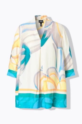 Moda za polnejše Bluza 3/4 rukava od satena plus velikost, xxl, Ulla Popken in Johann Popken (JP1880)