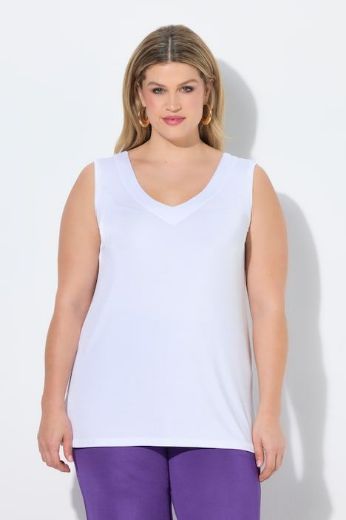 Moda za polnejše Top V ovratnika širih naramenica plus velikost, xxl, Ulla Popken in Johann Popken (JP1880)