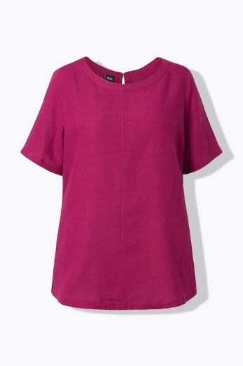 Moda za polnejše Bluza kratkih rukava, okrugli izrez plus velikost, xxl, Ulla Popken in Johann Popken (JP1880)