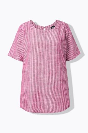 Moda za polnejše Bluza kratkih rukava, okrugli izrez plus velikost, xxl, Ulla Popken in Johann Popken (JP1880)