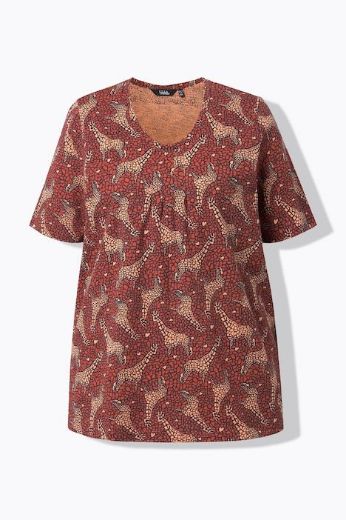 Moda za polnejše Majica kratkih rukava A kroja plus velikost, xxl, Ulla Popken in Johann Popken (JP1880)