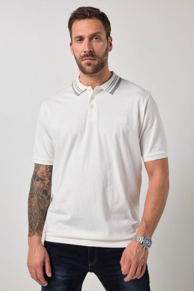 Moda za polnejše Majica polo kratkih rukava plus velikost, xxl, Ulla Popken in Johann Popken (JP1880)