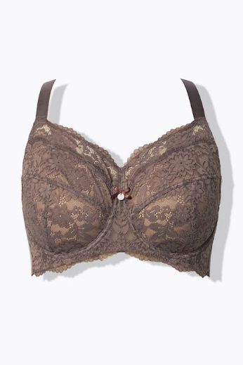 Moda za polnejše Grudnjak sa žicom s dodatkom ukrasne čipke plus velikost, xxl, Ulla Popken in Johann Popken (JP1880)