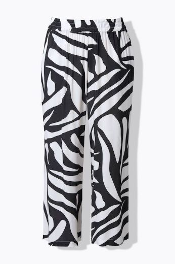 Moda za polnejše Hlače širokih nogavuica zebra uzorka plus velikost, xxl, Ulla Popken in Johann Popken (JP1880)