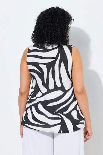 Moda za polnejše Majica bez rukava zebra uzorka plus velikost, xxl, Ulla Popken in Johann Popken (JP1880)