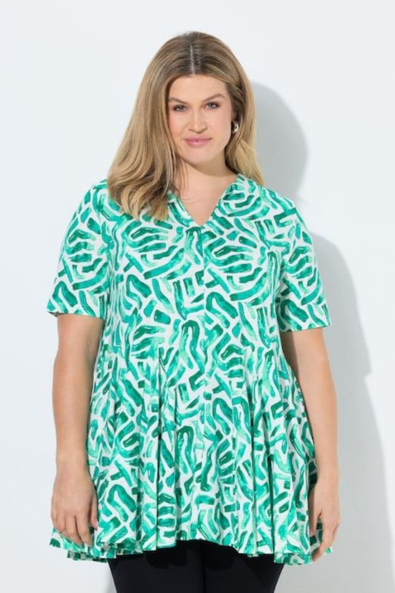 Moda za polnejše Majica kratkih rukava dužeg kroja plus velikost, xxl, Ulla Popken in Johann Popken (JP1880)