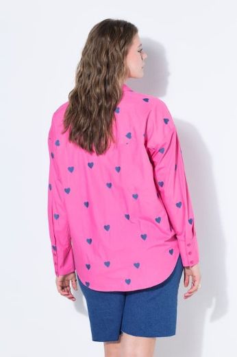 Moda za polnejše Košulja dugih rukava s printom srca plus velikost, xxl, Ulla Popken in Johann Popken (JP1880)