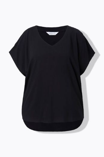 Moda za polnejše Majica kratkih rukava V ovratnika plus velikost, xxl, Ulla Popken in Johann Popken (JP1880)