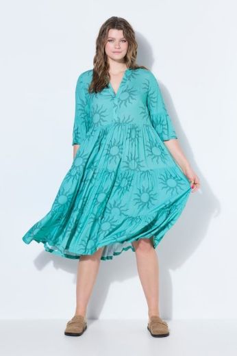 Moda za polnejše Haljina midi A kroja plus velikost, xxl, Ulla Popken in Johann Popken (JP1880)