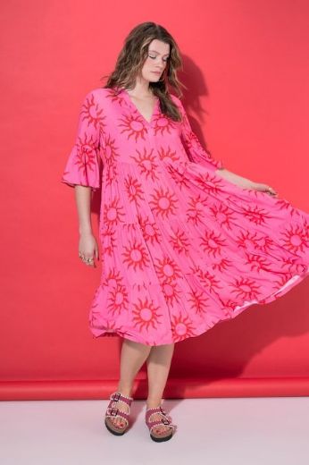 Moda za polnejše Haljina midi A kroja plus velikost, xxl, Ulla Popken in Johann Popken (JP1880)