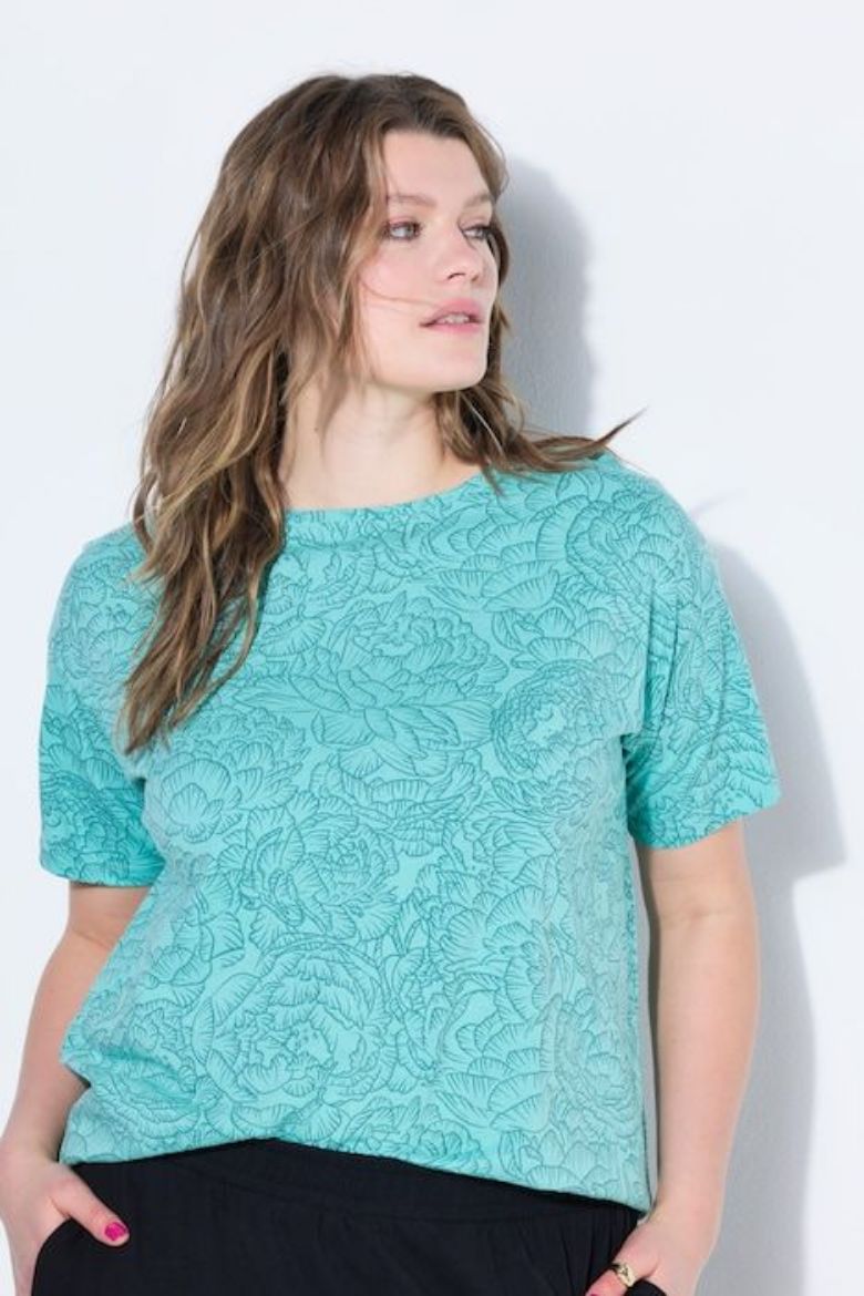 Moda za polnejše Majica kratkih rukava šireg kroja plus velikost, xxl, Ulla Popken in Johann Popken (JP1880)