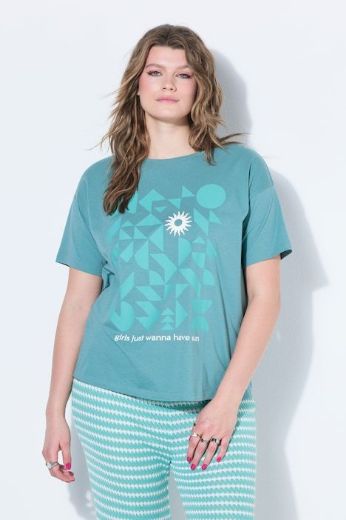Moda za polnejše Majica kratkih rukava šireg kroja plus velikost, xxl, Ulla Popken in Johann Popken (JP1880)