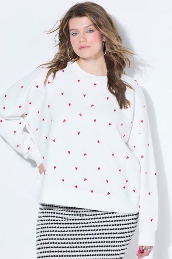 Moda za polnejše Majica dugih rukava šireg kroja plus velikost, xxl, Ulla Popken in Johann Popken (JP1880)