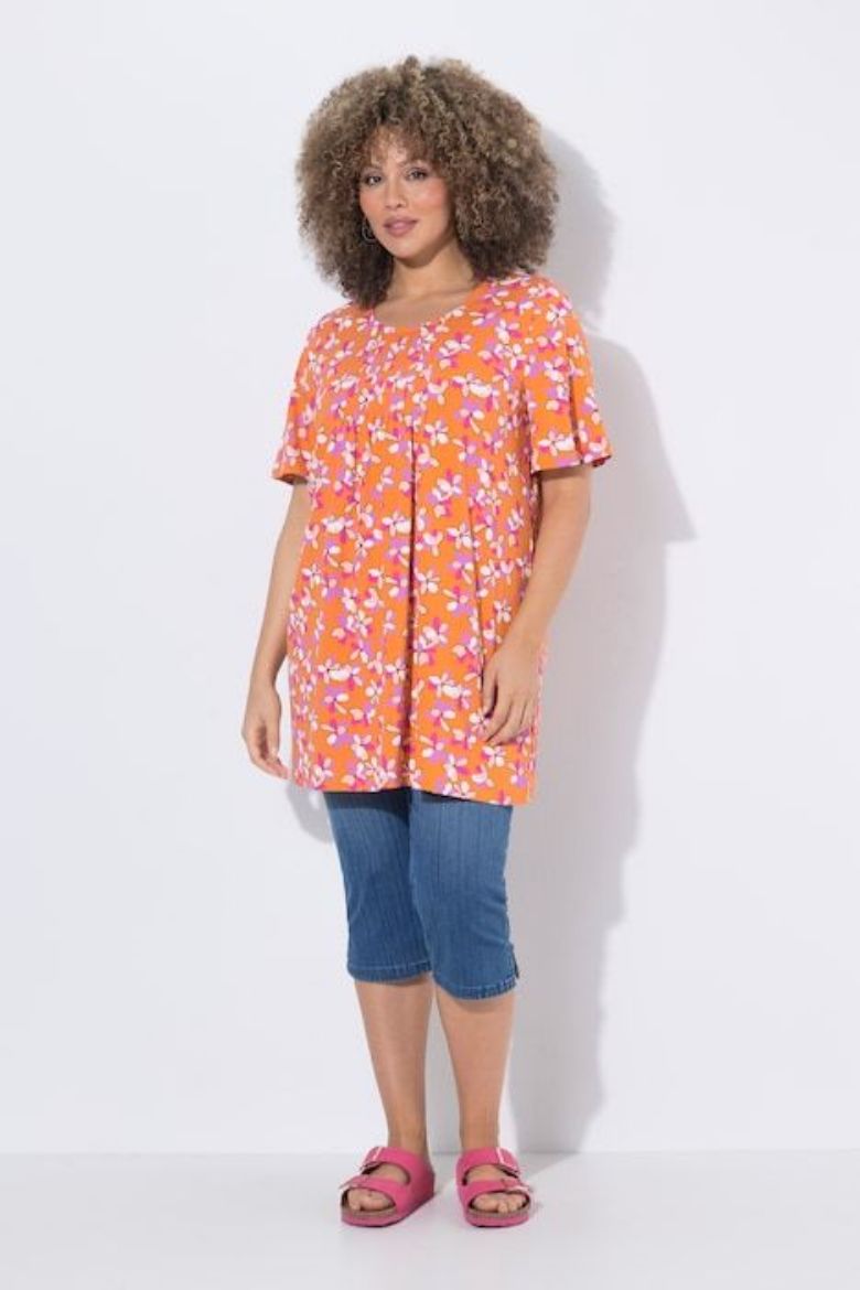 Moda za polnejše Majica kratkih rukava dužeg kroja plus velikost, xxl, Ulla Popken in Johann Popken (JP1880)