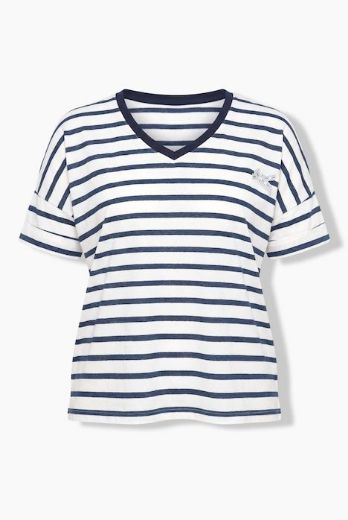 Moda za polnejše Majica kratkih rukava V ovratnika plus velikost, xxl, Ulla Popken in Johann Popken (JP1880)