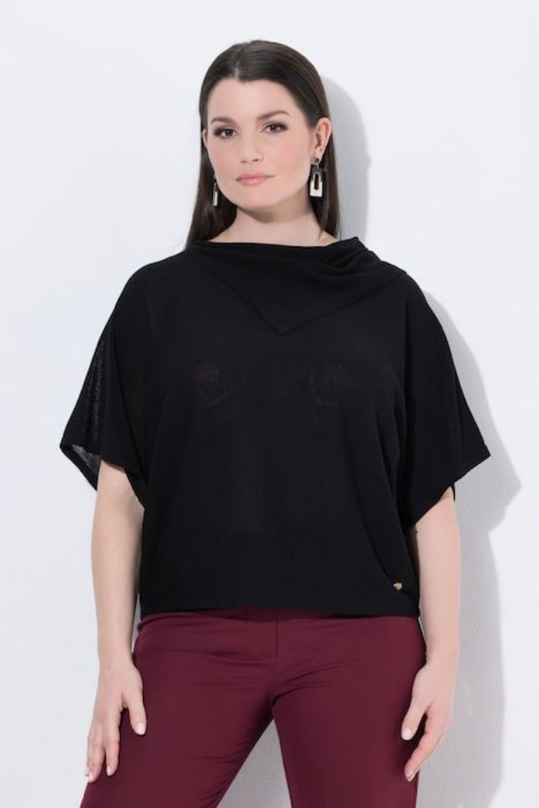 Moda za polnejše Pulover polu rukava plus velikost, xxl, Ulla Popken in Johann Popken (JP1880)