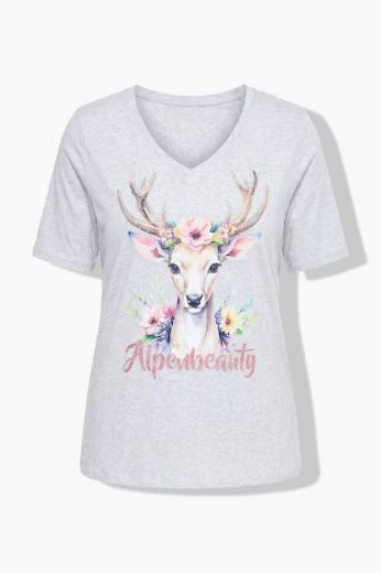 Moda za polnejše Majica kratkih rukava plus velikost, xxl, Ulla Popken in Johann Popken (JP1880)