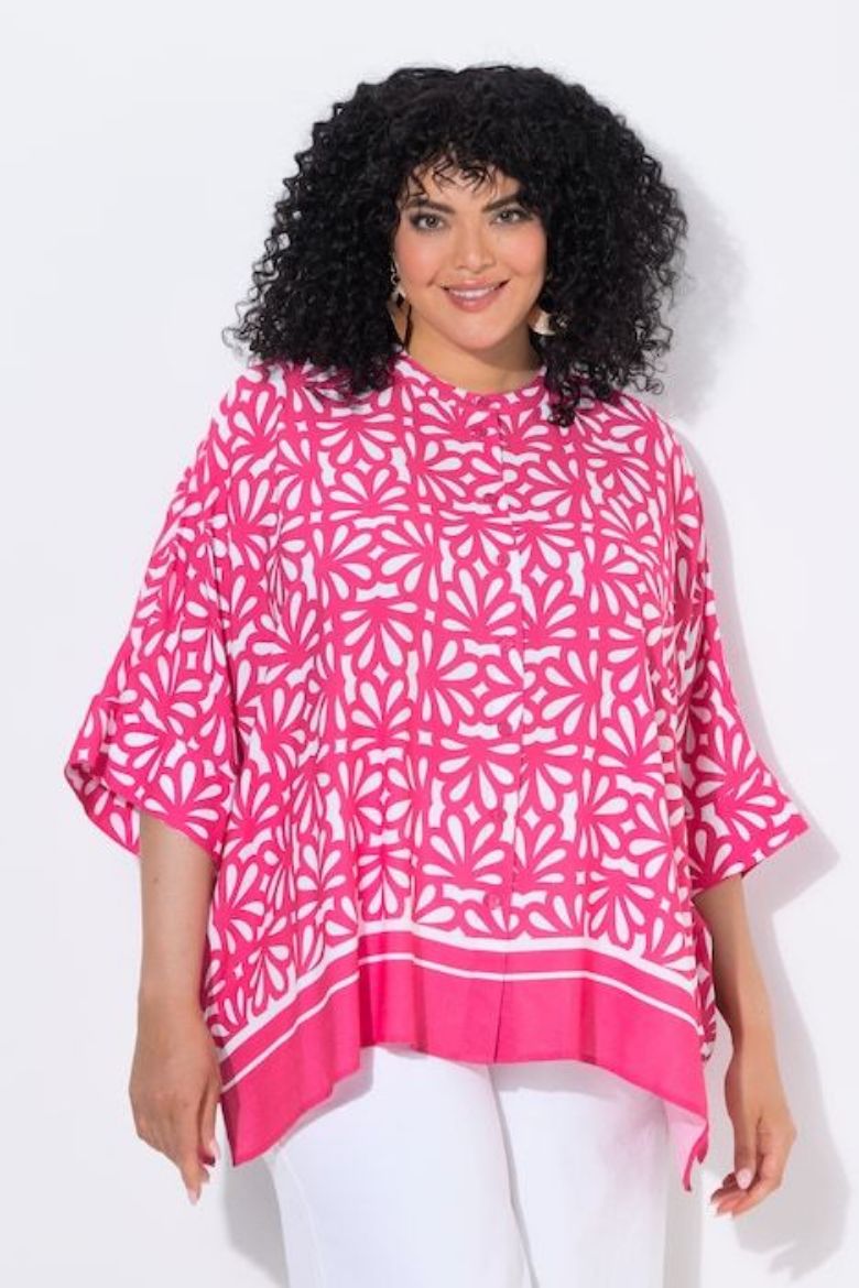 Moda za polnejše Bluza 3/4 rukava asimetričnog kroja plus velikost, xxl, Ulla Popken in Johann Popken (JP1880)