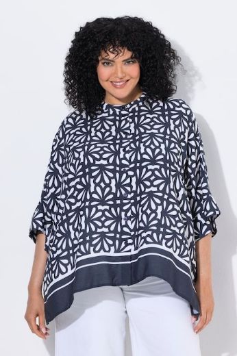 Moda za polnejše Bluza 3/4 rukava asimetričnog kroja plus velikost, xxl, Ulla Popken in Johann Popken (JP1880)