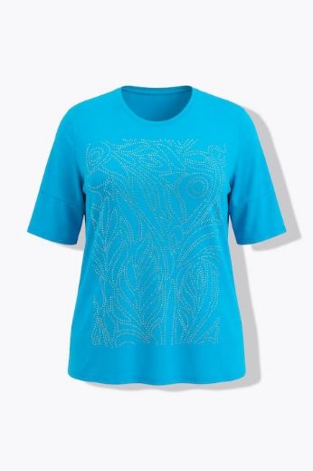 Moda za polnejše Majica kratkih rukava s uzorkom plus velikost, xxl, Ulla Popken in Johann Popken (JP1880)