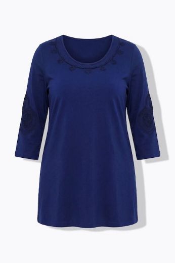 Moda za polnejše Majica 3/4 rukava plus velikost, xxl, Ulla Popken in Johann Popken (JP1880)