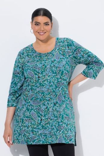 Moda za polnejše Majica 3/4 rukava dužeg kroja plus velikost, xxl, Ulla Popken in Johann Popken (JP1880)