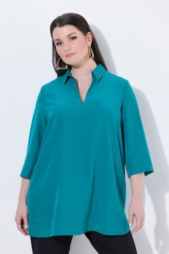 Moda za polnejše Tunika 3/4 rukava a kroja plus velikost, xxl, Ulla Popken in Johann Popken (JP1880)