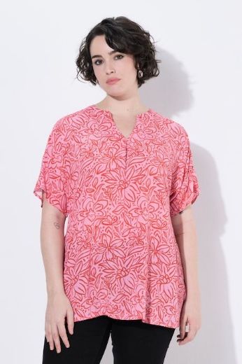 Moda za polnejše Bluza kratkih rukava A kroja plus velikost, xxl, Ulla Popken in Johann Popken (JP1880)